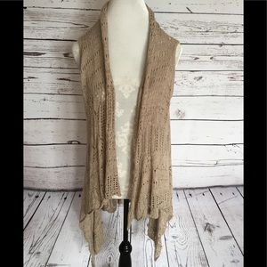 Tan Knitted Vest